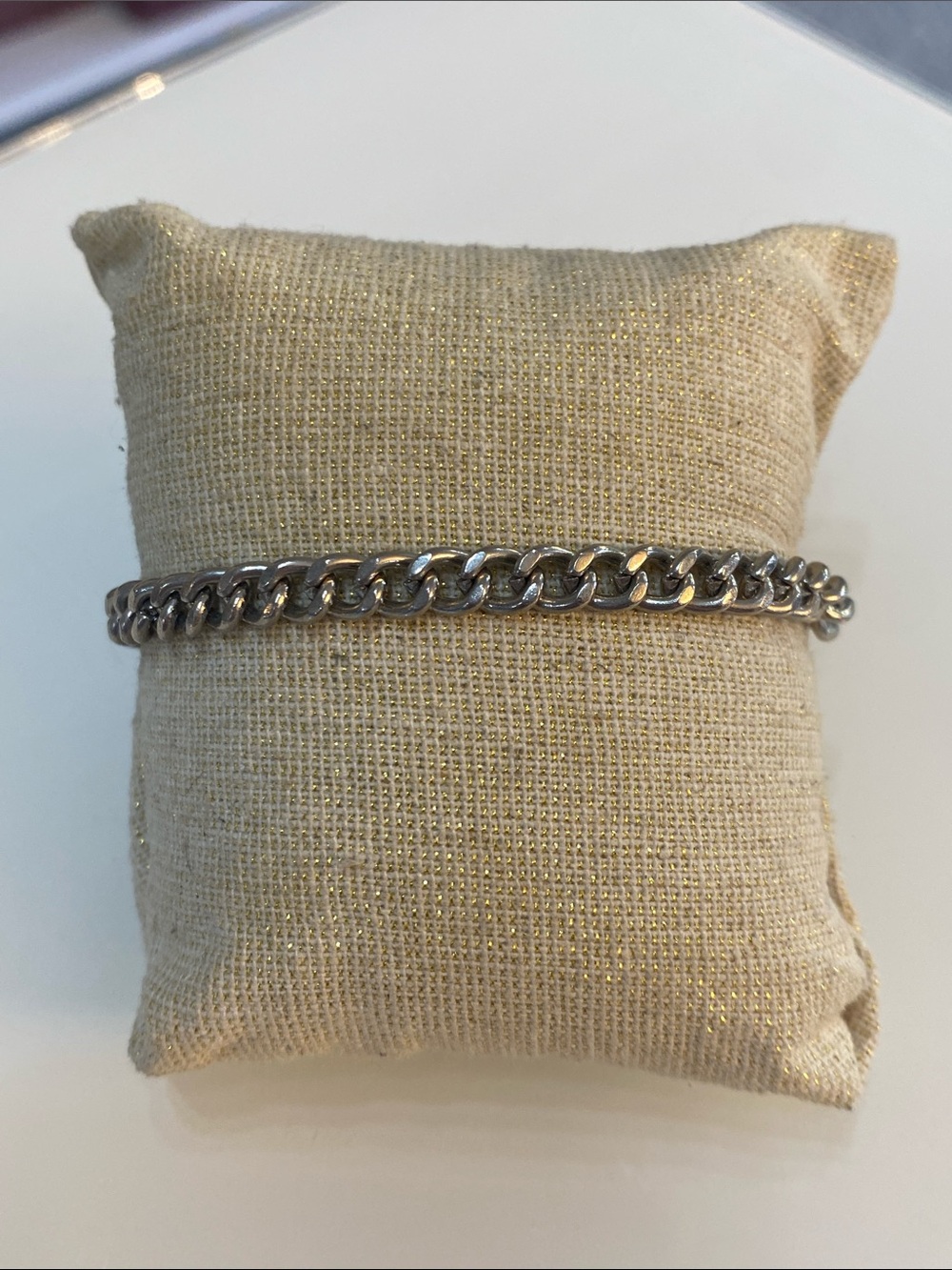 Silver tone bracelet